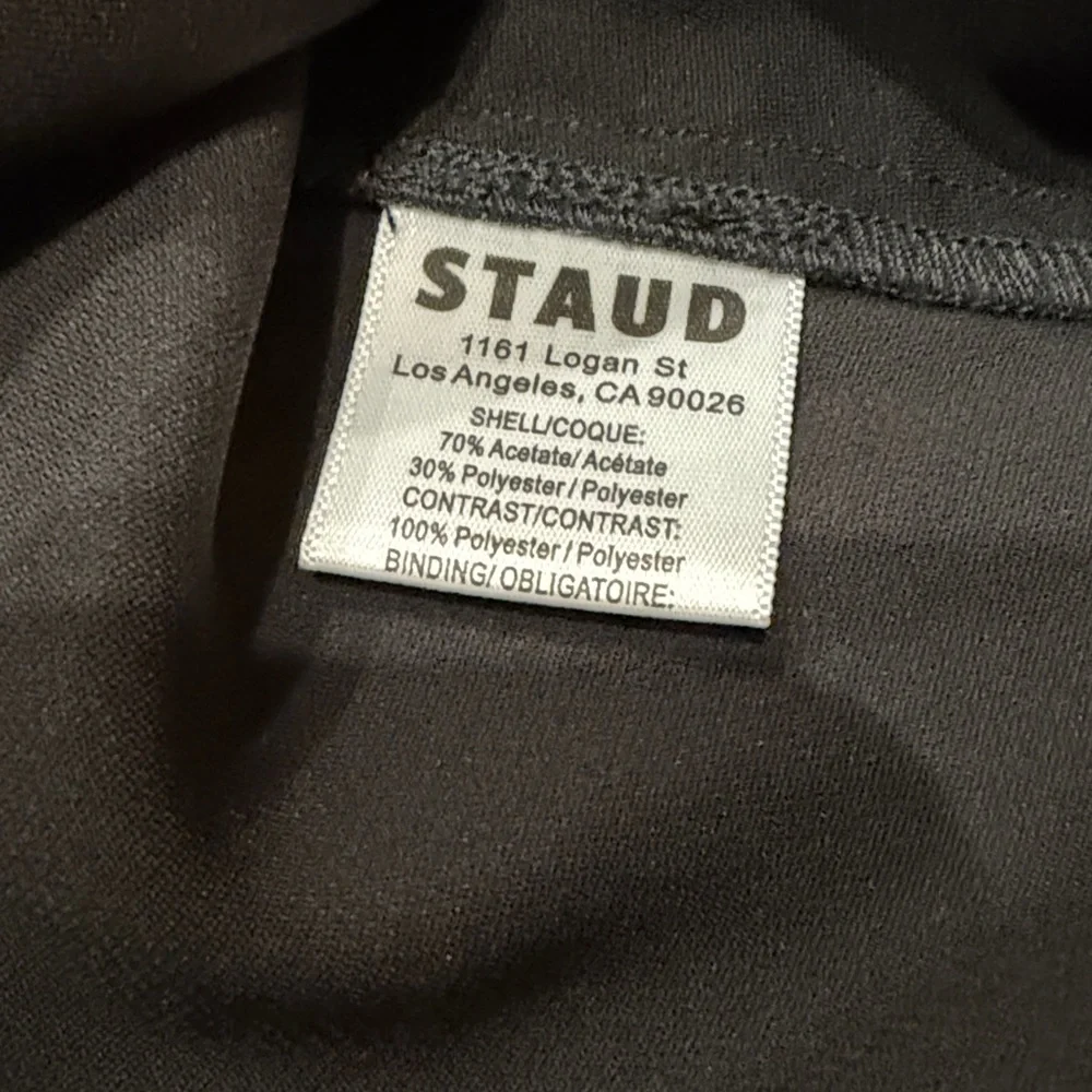 STAUD Effie Dress In Black Stardust - Picture 7 of 8